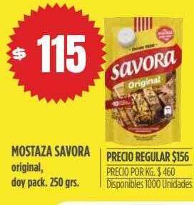 Supermercados Vea Mostaza savora oferta