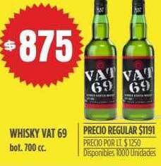Supermercados Vea Whisky vat 69 oferta