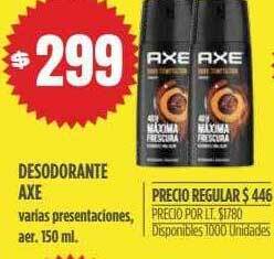 Supermercados Vea Desodorante axe oferta