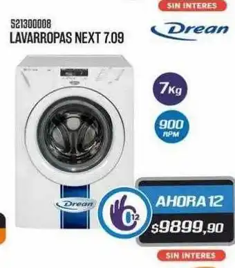 Pacman Lavarropas next 7.09 drean oferta