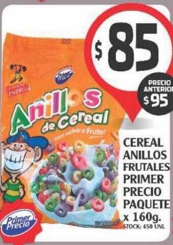 Supermercados Malambo Cereal anillos frutales primer precio oferta