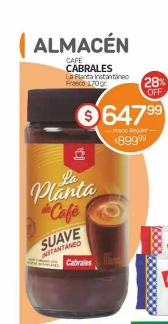 Alvear Café cabrales la planta instantáneo oferta