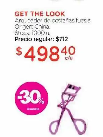 Farmacity Get the look arqueador de pestañas fucsia -30% descuento oferta