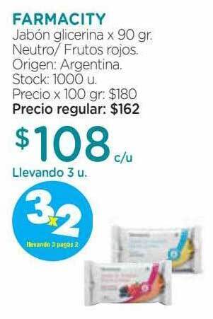 Farmacity Farmacity jabón glicerina oferta