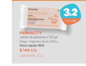 Farmacity Farmacity jabón de glicerina oferta
