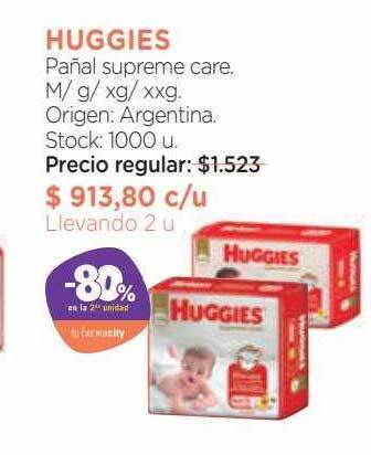 Farmacity Huggies pañal supreme care oferta