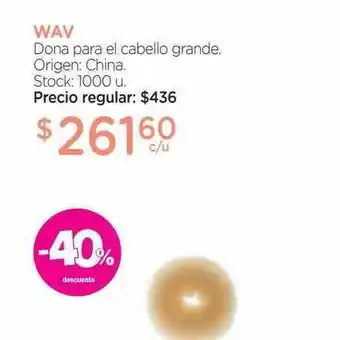 Farmacity Wav dona para el cabello grande -40% descuento oferta