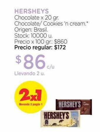 Farmacity Hersheys chocolate oferta