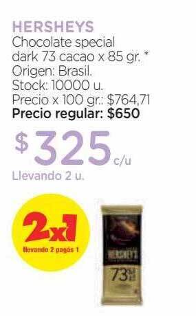 Farmacity Hersheys chocolate special dark 73 cacao oferta