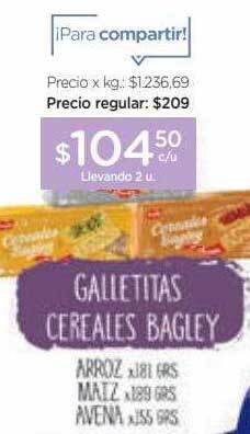 Farmacity Galletitas cereales bagley oferta