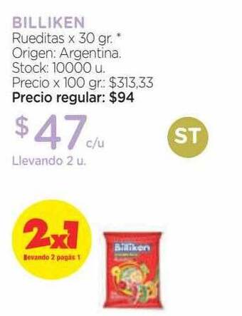 Farmacity Billiken rueditas oferta