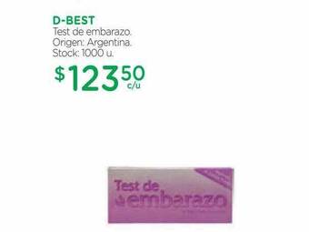 Farmacity D-best test de embarazo oferta