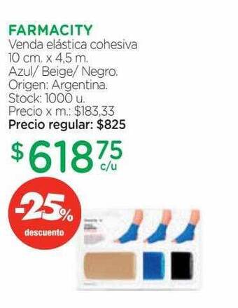 Farmacity Farmacity venda elástica cohesiva -25% descuento oferta