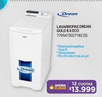 Punto Blu Lavarropas drean gold 8.6 eco oferta