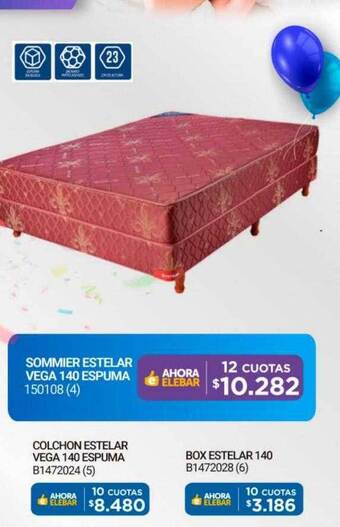 Colchon estelar vega 140 espuma box estelar 140