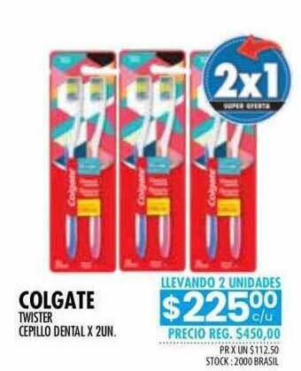 Pigmento Colgate twister cepillo dental oferta