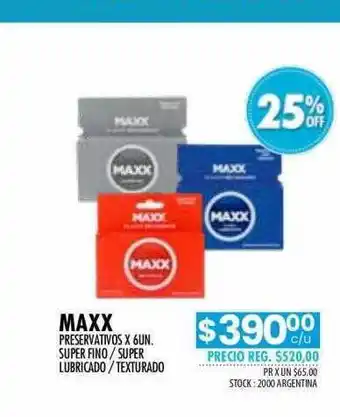 Pigmento Maxx preservativos x 6 super fino super lubricado texturado oferta