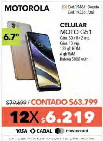 Nexon Celular moto g51 oferta