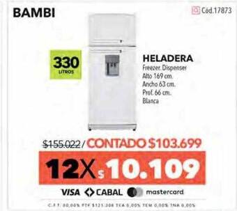 Nexon Heladera bambi oferta
