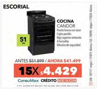 Nexon Escorial cocina candor oferta