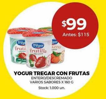 Super MAMI Yogur tregar con frutas oferta