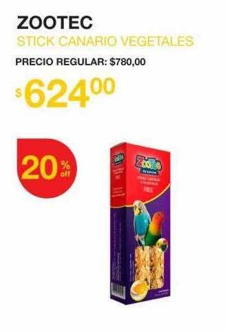 Puppis Zootec stick canario vegetales oferta
