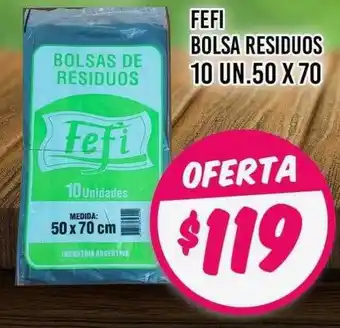 Supermercados Zeta Fefi bolsa residuos oferta