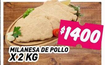 Supermercados Zeta Milanesa de pollo oferta