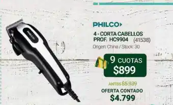 Hendel Corta cabellos prof hc9904 philco oferta