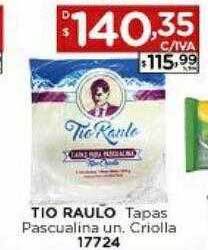 Hipermay Tio raulo tapas pascualina criolla oferta