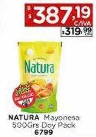 Hipermay Natura mayonesa doy pack oferta