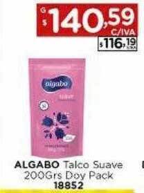 Hipermay Algabo talco suave doy pack oferta