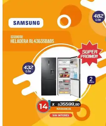 Pacman Samsung heladera rl4363sbabs oferta