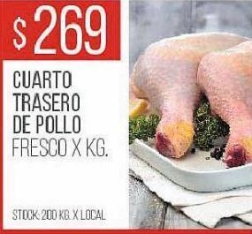 Disco Cuarto trasero de pollo fresco kg oferta