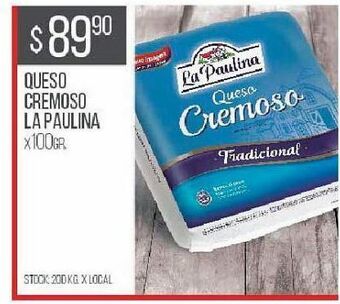 Disco Queso cremoso la paulina 100g oferta