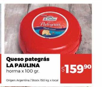 Disco Queso pategrás la paulina oferta
