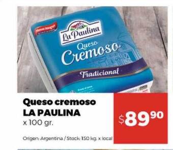 Disco Queso cremoso la paulina oferta