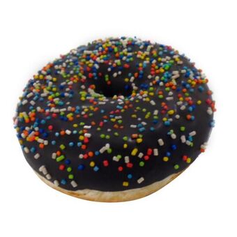 Coto Donut bañada en chocolate rellena de dulce de leche oferta
