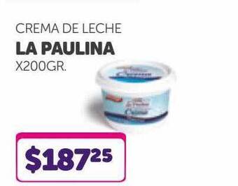 La Gallega Supermercados Crema de leche la paulina oferta