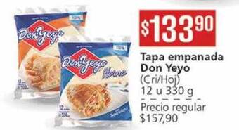 Supermercados Aiello Tapa empanada don yeyo oferta