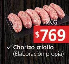 Supermercados Aiello Chorizo criollo oferta