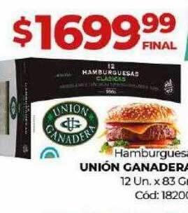 Diarco Hamburguesa unión ganadera oferta