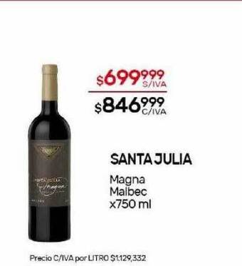 Nini Mayorista Santa julia magna malbec oferta