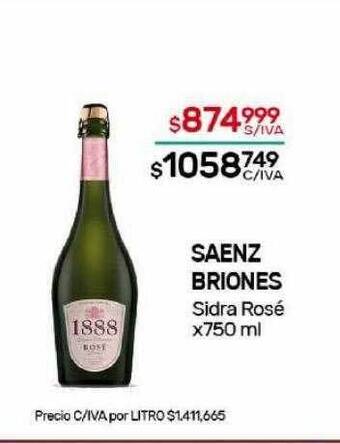 Nini Mayorista Saenz briones sidra rosé oferta