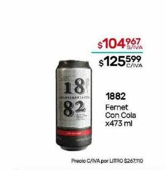 Nini Mayorista 1882 fernet con cola oferta
