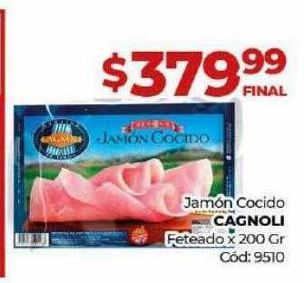 Diarco Jamón cocido cagnoli feteado oferta