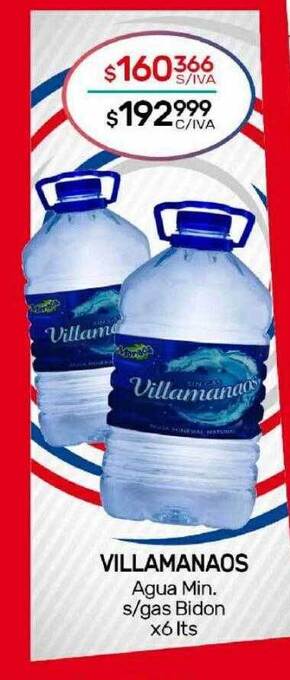 Nini Mayorista Villamanaos agua min s gas bidon oferta