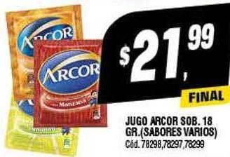 Supermercados Yaguar Jugo arcor sob. oferta