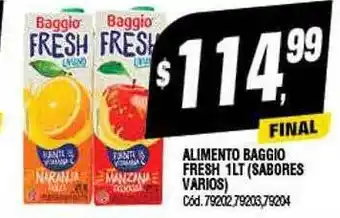 Supermercados Yaguar Alimento baggio fresh oferta