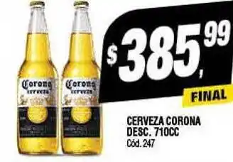 Supermercados Yaguar Cerveza corona desc oferta